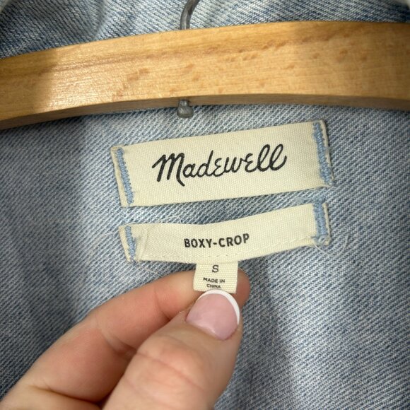 Madewell Boxy Fit Jean Jacket Denim Sz Small - Picture 2 of 4